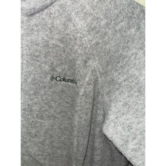 Columbia Fleece Long Sleeve Full Zip Grey Women's Jacket Size Medium - Picture 3 of 7